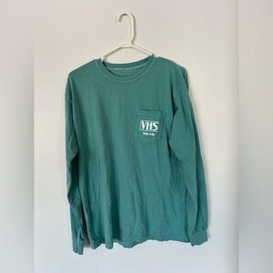 Thomas Rhett VHS 2019 Teal Long Sleeve Concert Shirt Medium